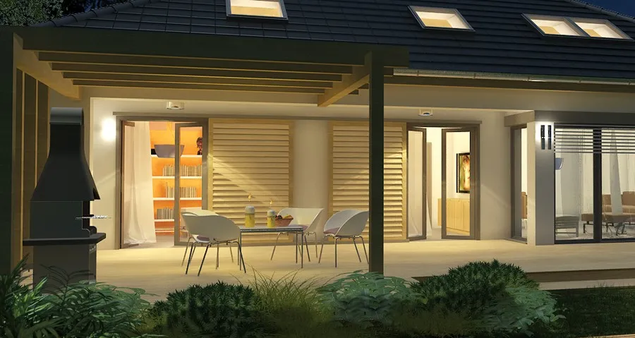 Projekt domu Tytus 2C - bok budynku