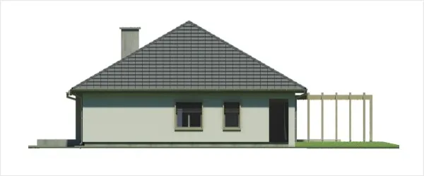 projekt domu TYTUS2A0G - elewacja