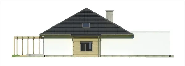 projekt domu TYTUS2D2G - elewacja