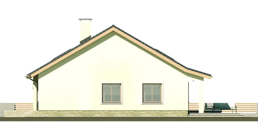 projekt domu MAŁGOSIACC1G - elewacja