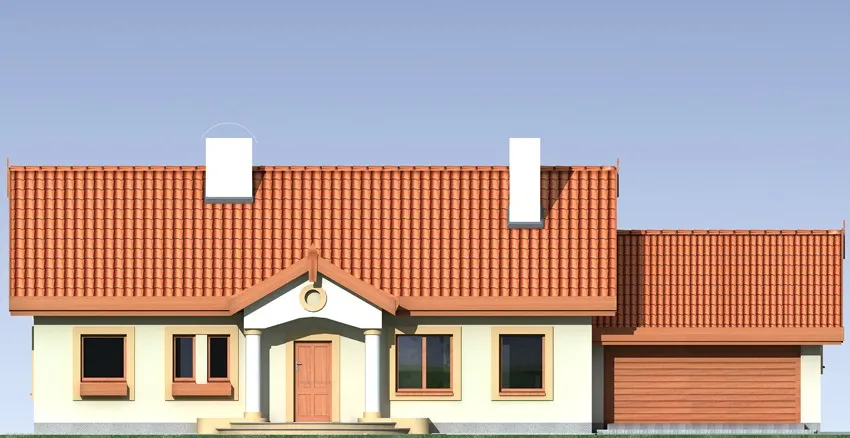 projekt domu SIELANKA2A1002G - elewacja