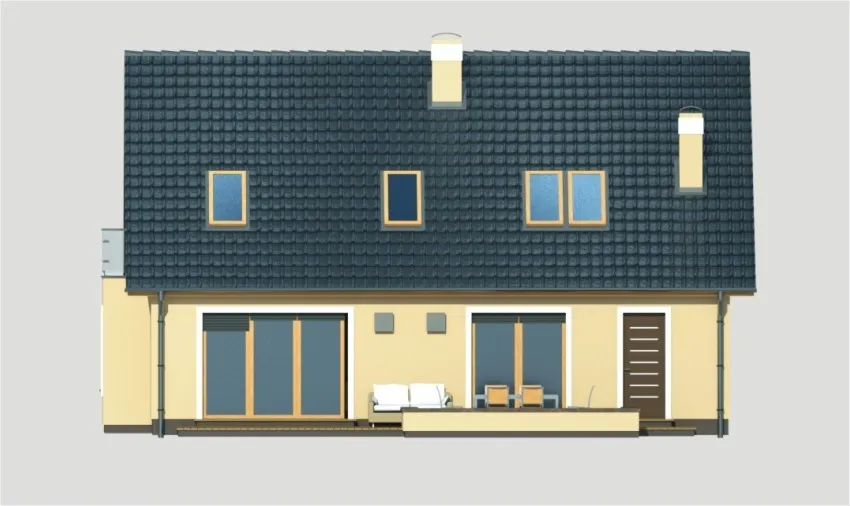 projekt domu STANLEYB0W - elewacja
