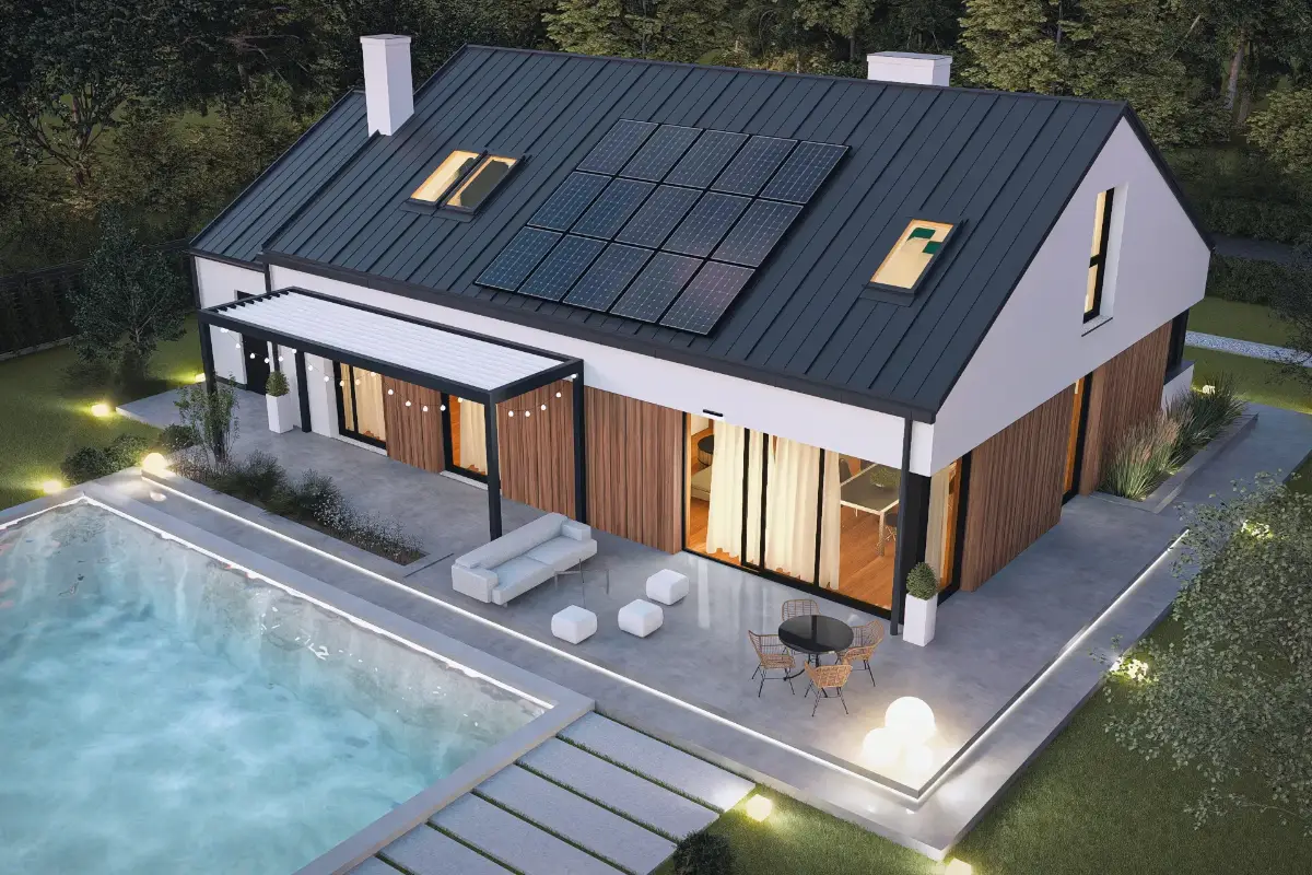 Projekt domu Elsa 2B modernwizualizacja budynku