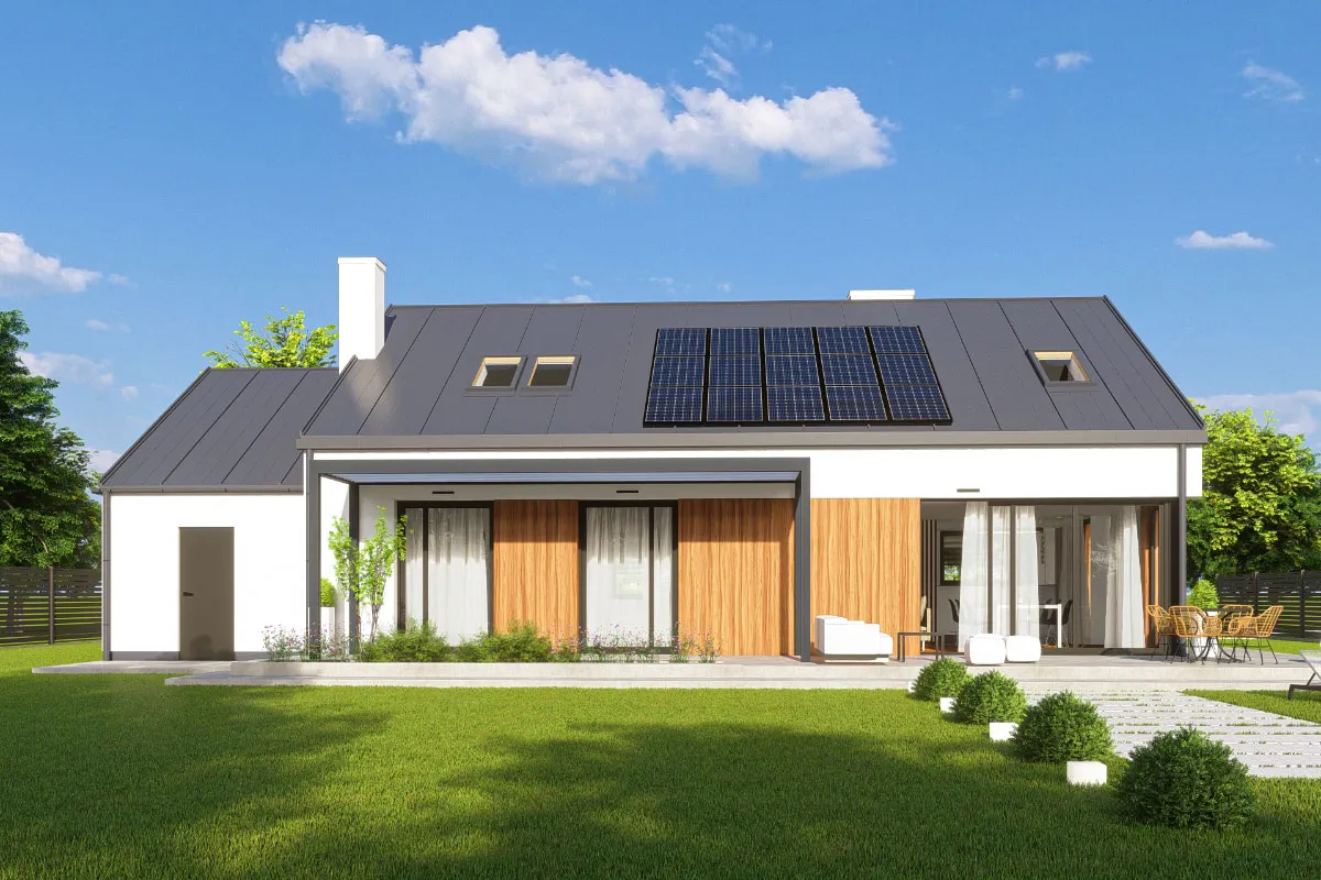 Projekt domu Elsa 2B modern - zbliżenie na budynek