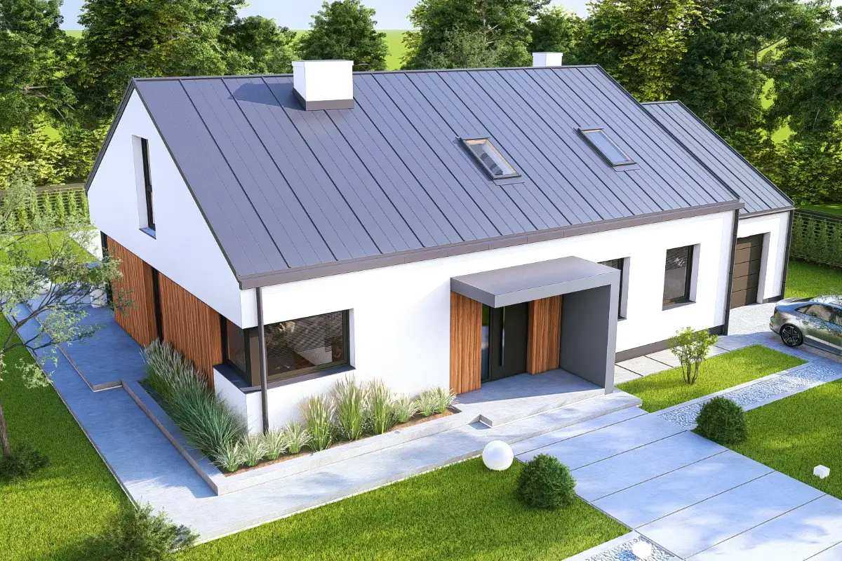 Projekt domu Elsa 2B modernwizualizacja budynku
