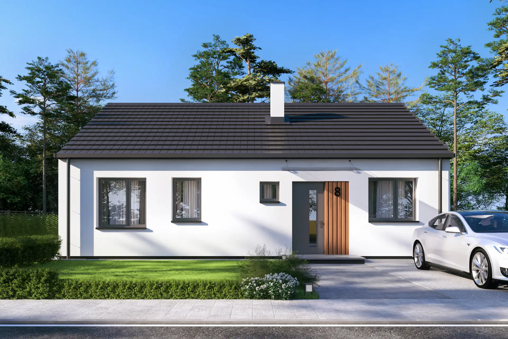 Projekt domu Filemon A - bok budynku