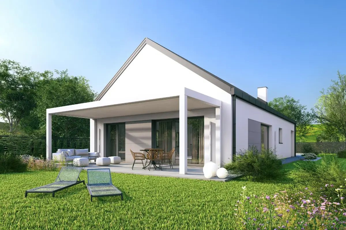 Projekt domu Horyzont - wizualizacja bryły