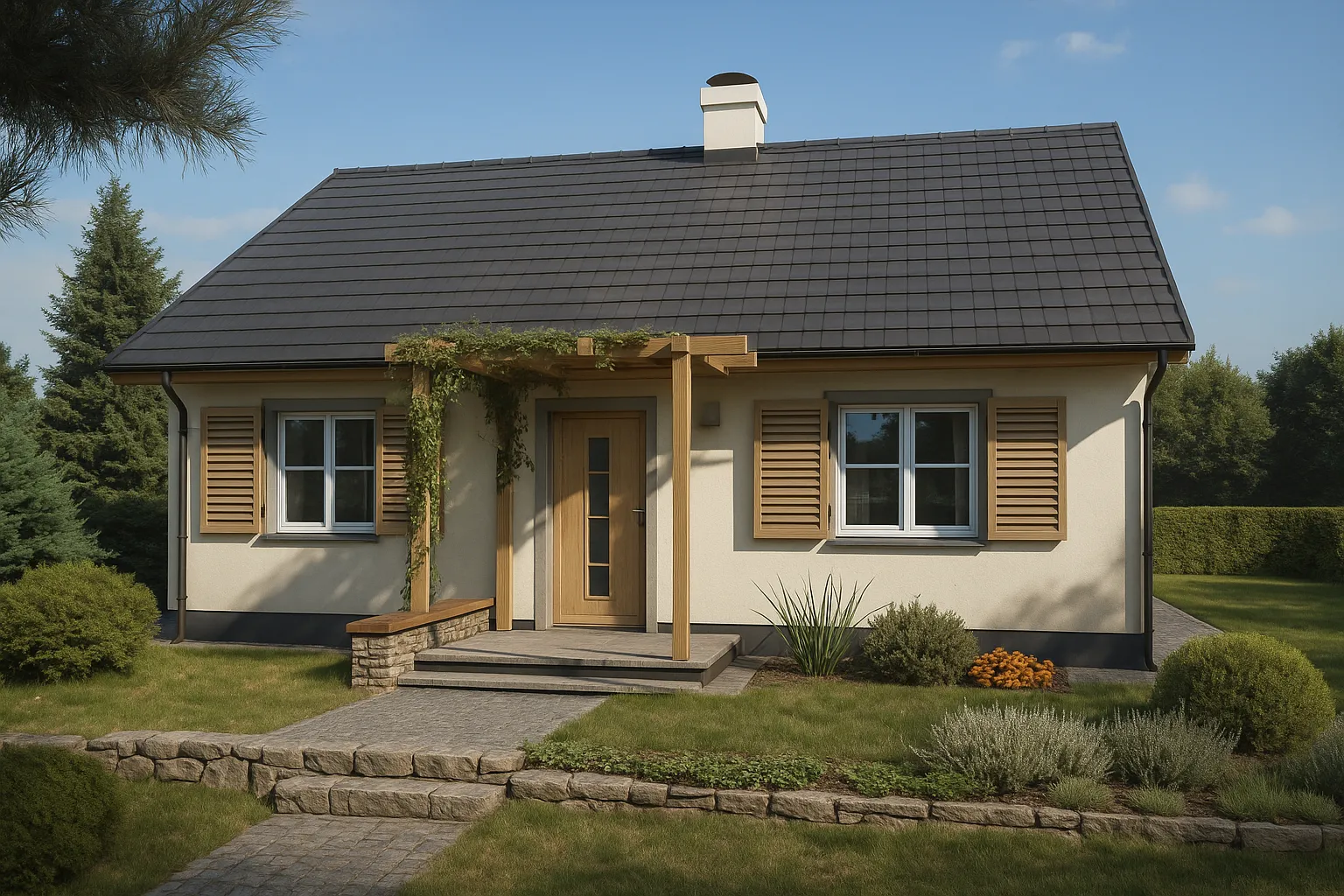 Projekt domu Kajtek - bok budynku