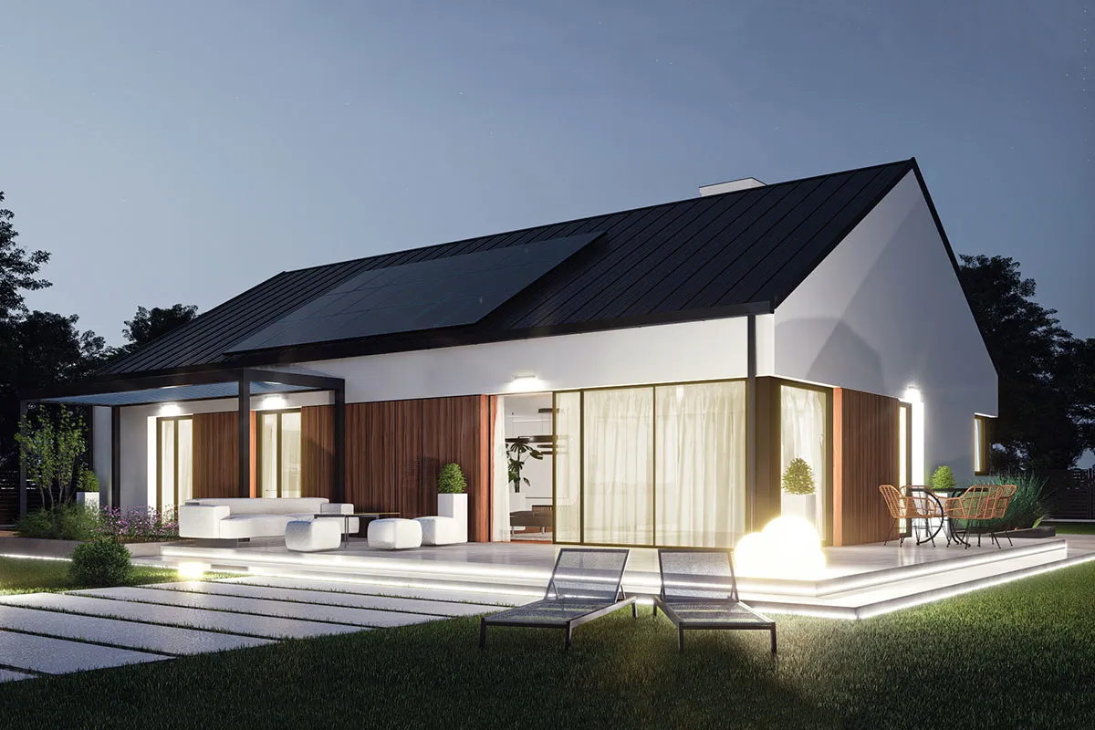 Projekt domu Karmel 2A modern - wizualizacja bryły
