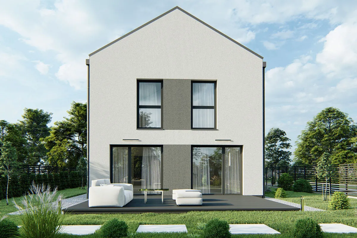 Projekt domu Tristan 1 - zbliżenie na budynek