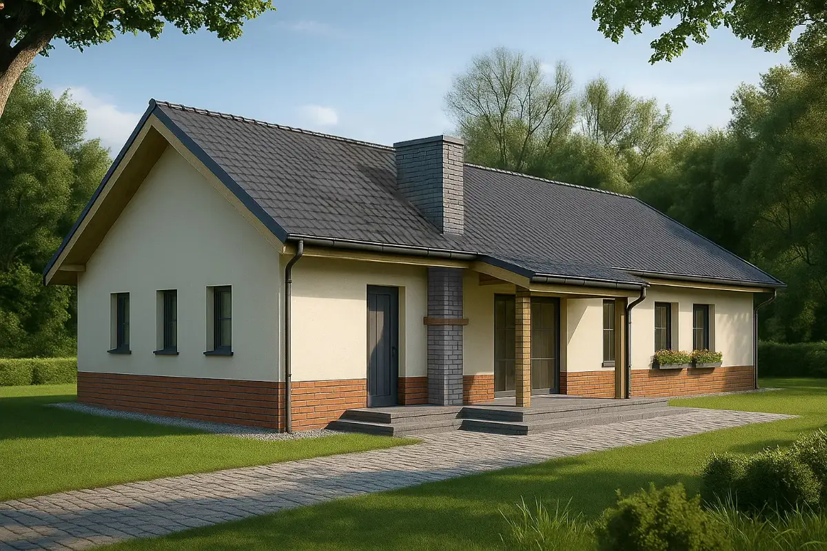 Projekt domu Wojtek 2B - wizualizacja bryły