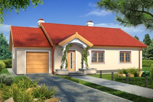 projekt domu HUGOA1G - wizualizacja
