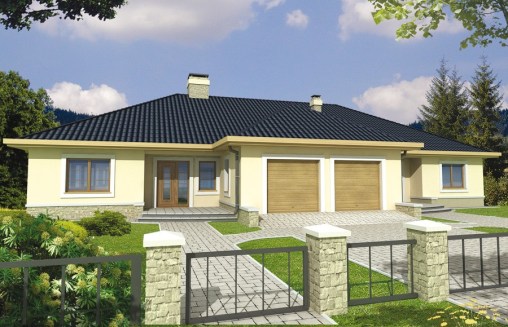 projekt domu REMIKA2R - wizualizacja