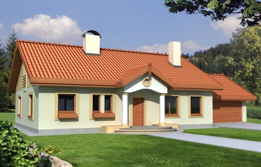 projekt domu SIELANKA2A1002G - wizualizacja