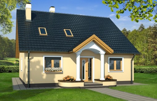 projekt domu SELENAA0G - wizualizacja